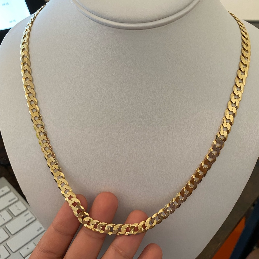 Cuban Necklace 18” (925 Sterling Silver) ITALY